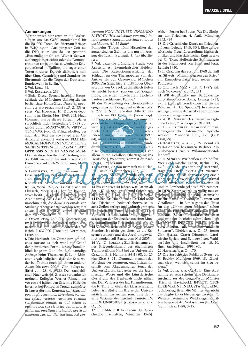 Antikenrezeption in Inschrift und Gestaltung von Kriegerdenkmälern der Neuzeit Preview 6