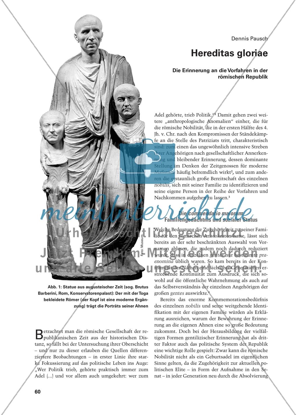 Hereditas gloriae - Die Erinnerung an die Vorfahren in der römischen Republik Preview 1