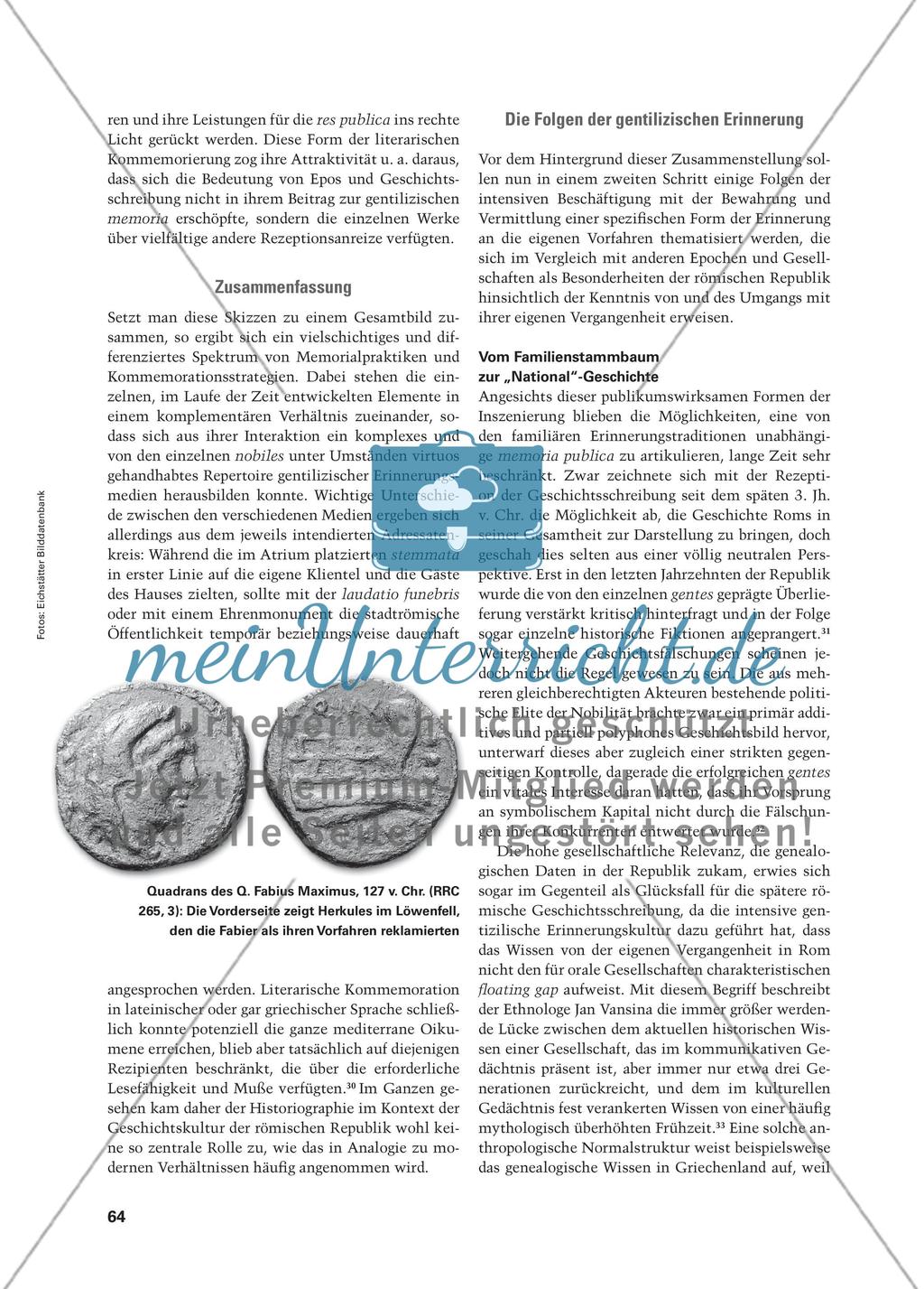 Hereditas gloriae - Die Erinnerung an die Vorfahren in der römischen Republik Preview 5