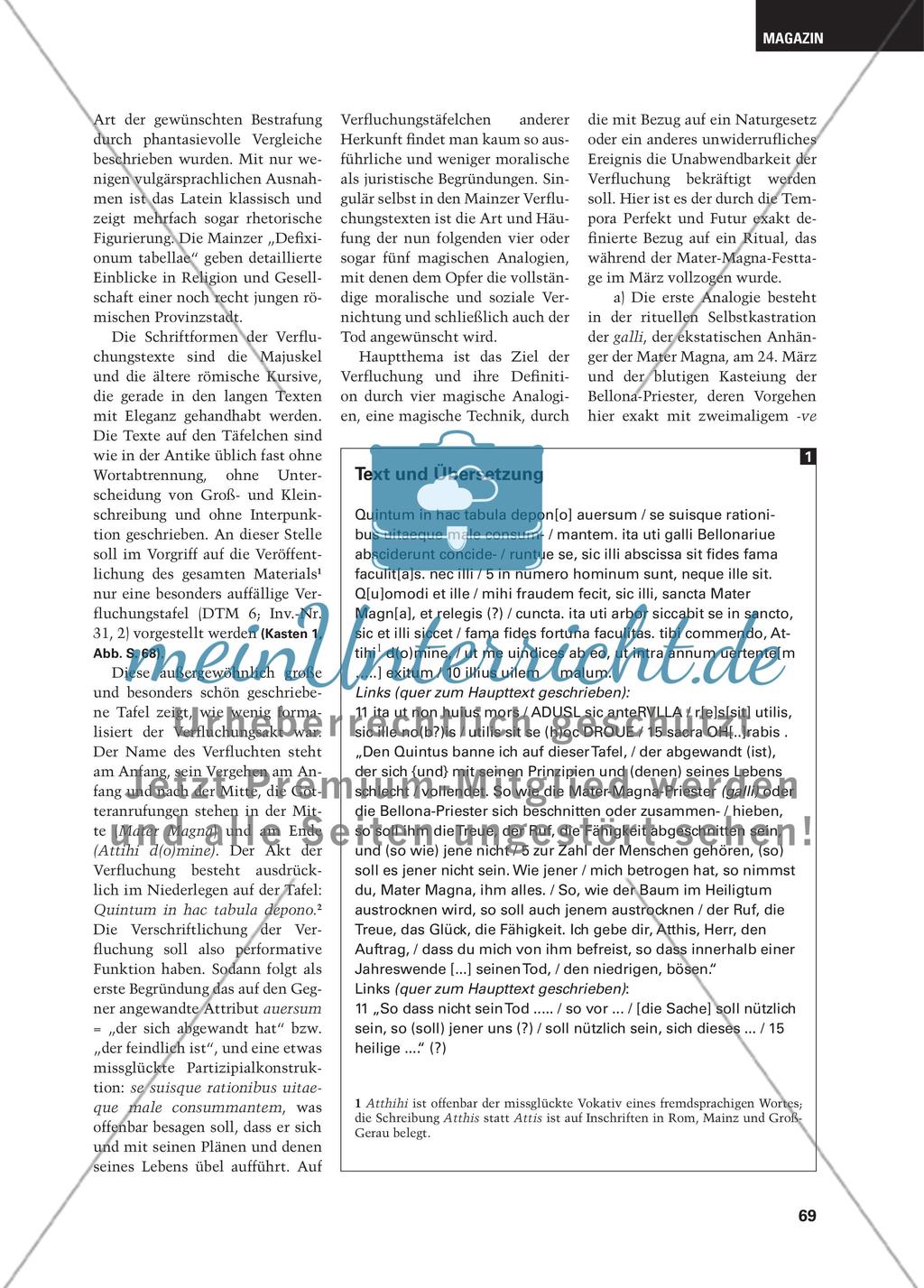 Die Verfluchungstäfelchen des Mainzer Isis- und Magna Mater Heiligtums Preview 2