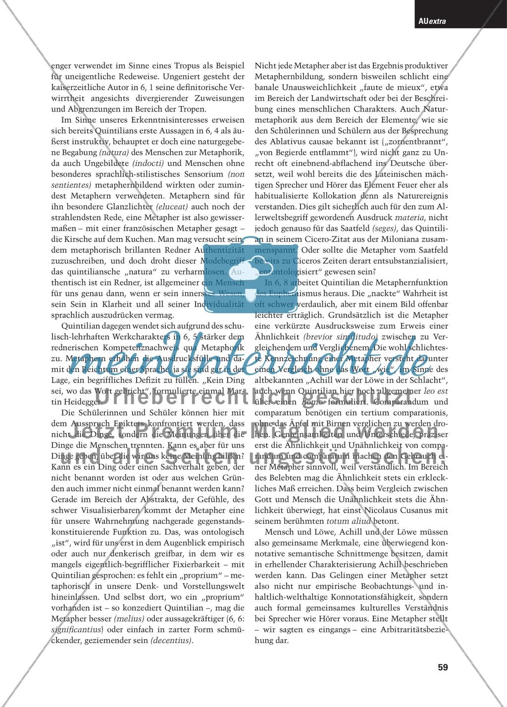 Die Metapher: Unpräzise Geschwätzigkeit oder ontologische Realität? Preview 6