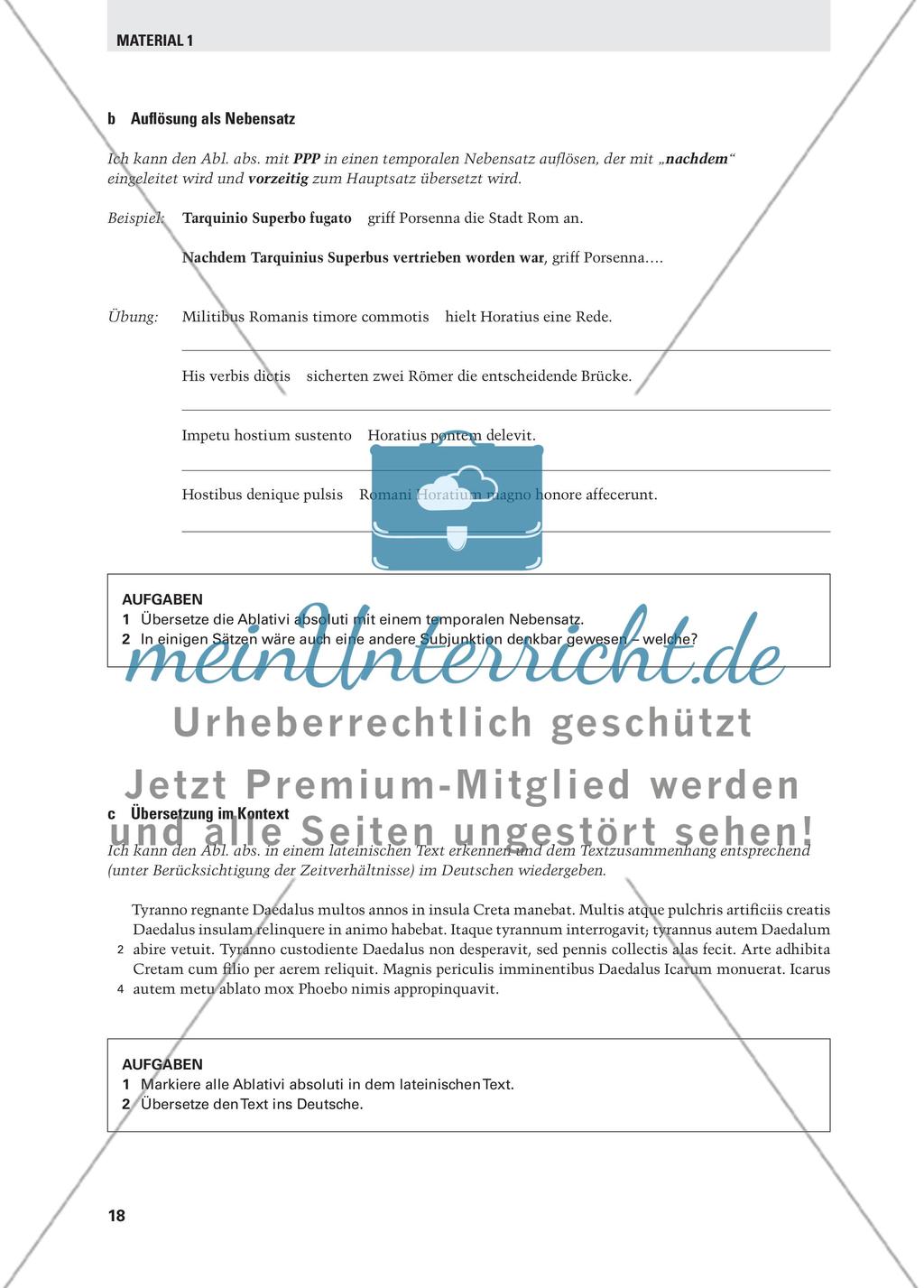 In zehn Schritten zum Ablativus absolutus - Arbeit mit Kompetenzrastern im Lateinunterricht Preview 7