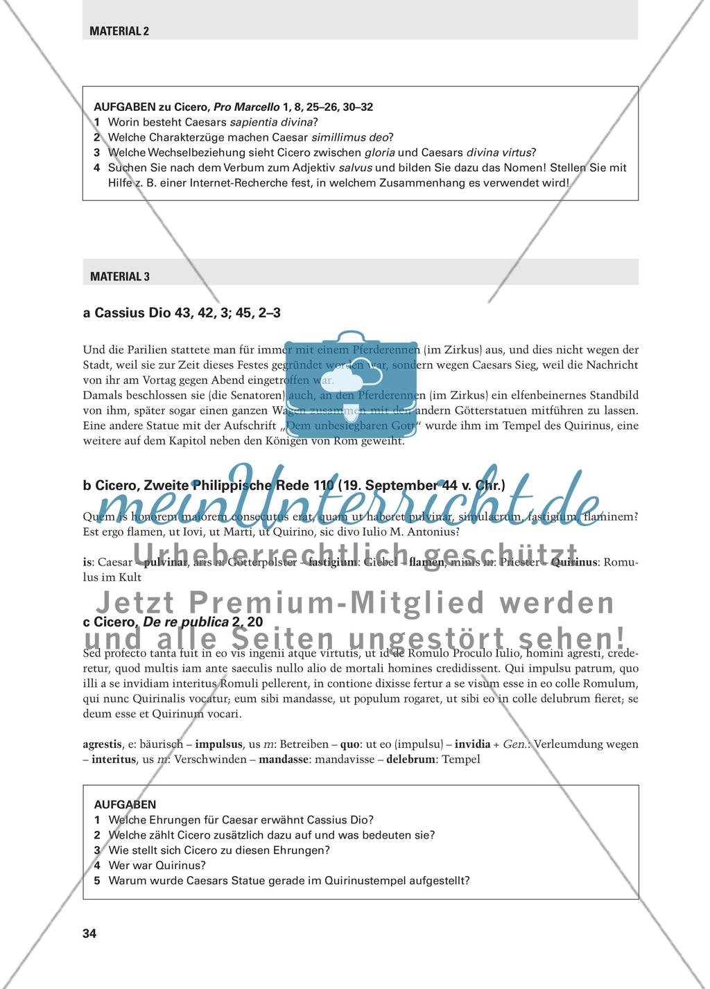Caesar auf dem Weg zur Staatsgottheit - Ein Modell mit Zukunft Preview 9