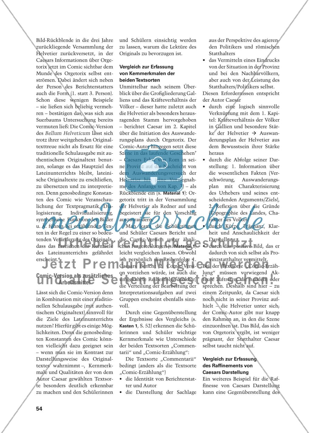Das Bellum Helveticum in Comics – Alternative zum Originaltext oder Kontrastfolie und Wegbereiter? Preview 5