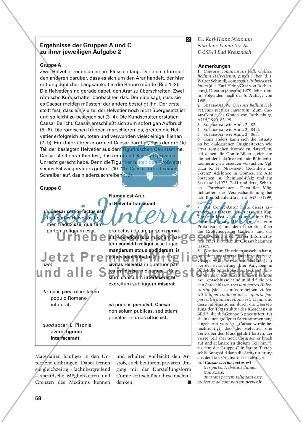 Das Bellum Helveticum in Comics – Alternative zum Originaltext oder Kontrastfolie und Wegbereiter? Preview 9