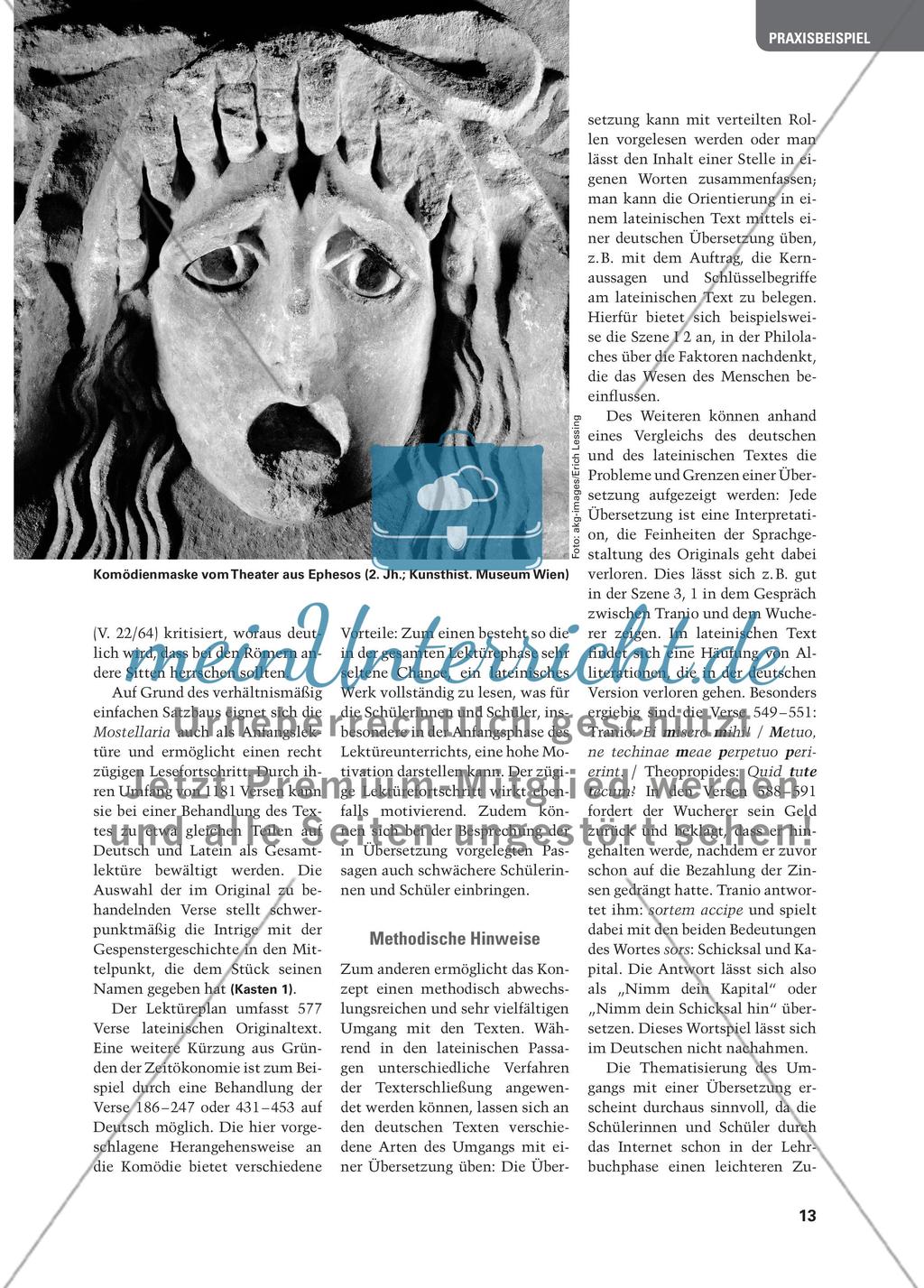 Die Mostellaria des Plautus – Möglichkeiten zur Ganzschrift-Lektüre Preview 2