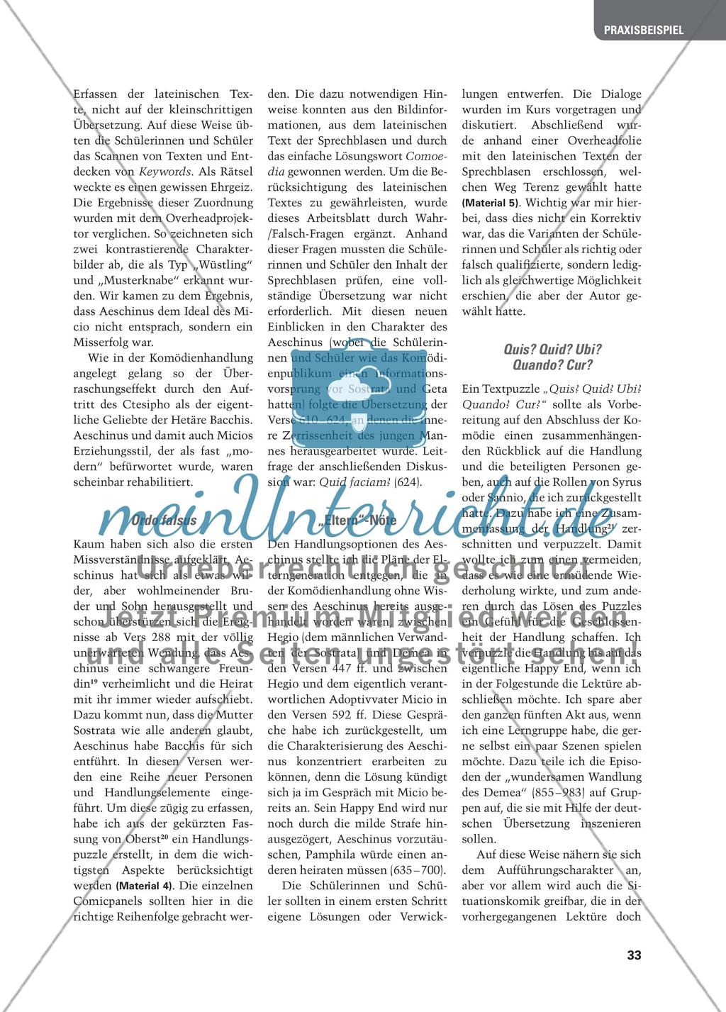 Terenz, Adelphoe: Eine nicht ganz alltägliche Lektüre Preview 5