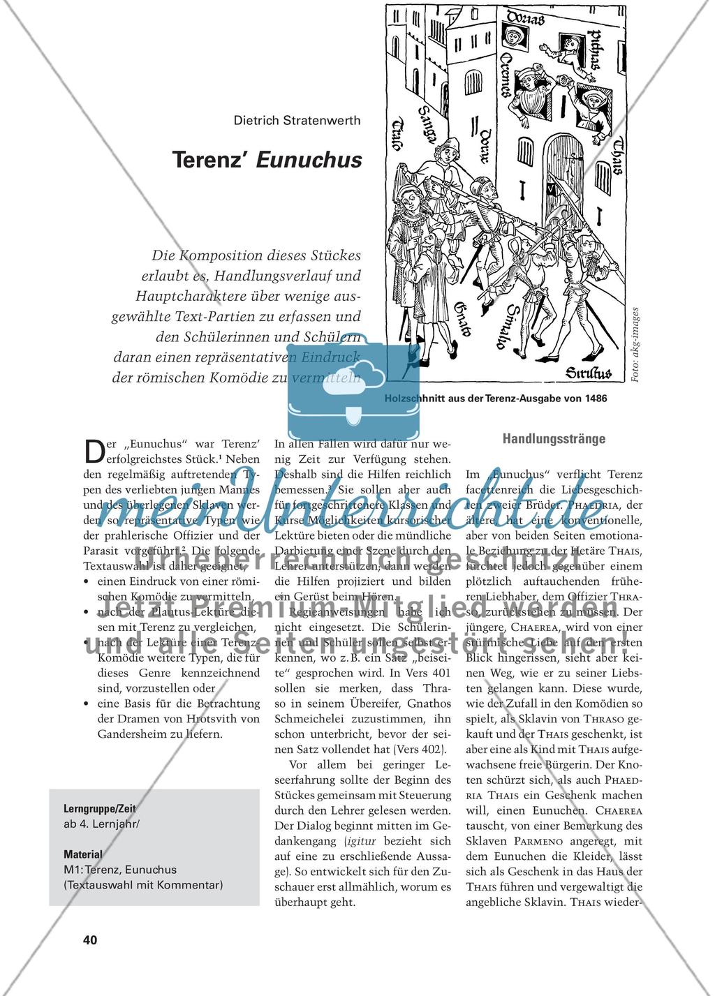 Terenz’ Eunuchus Preview 1