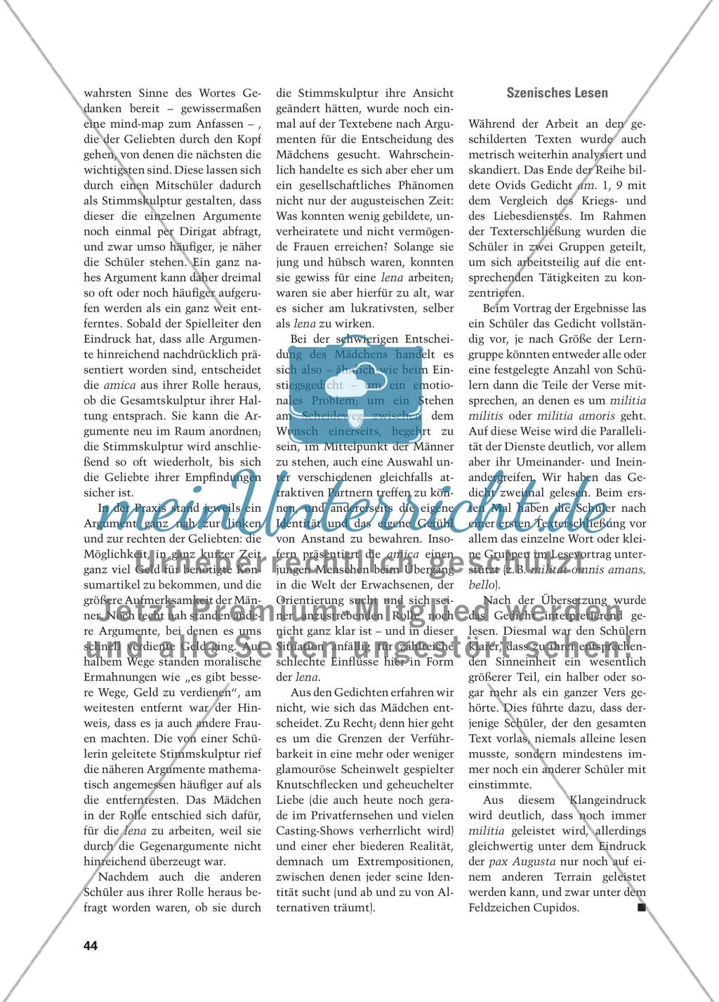 Militat omnis amans – Liebeselegie in szenischer Interpretation Preview 9