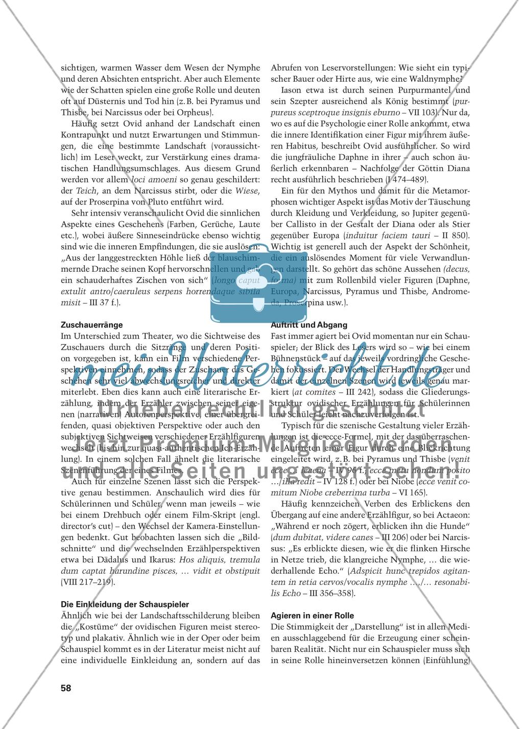 Ut spectaculum poesis - Ovidische Dichtung und szenische Interpretation Preview 3