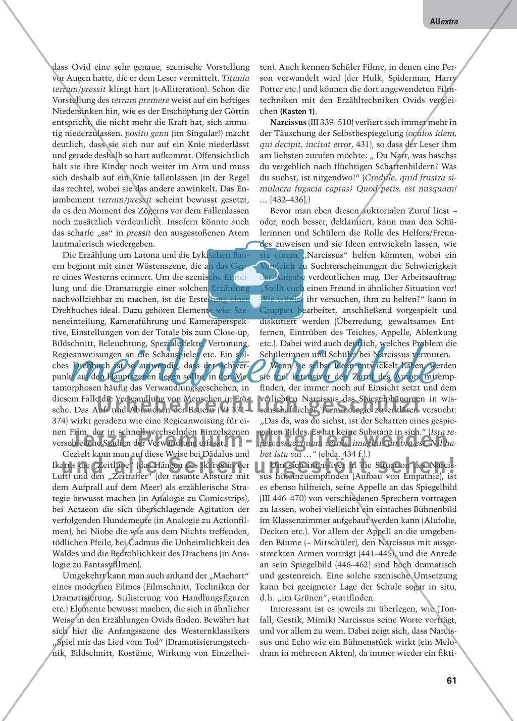 Ut spectaculum poesis - Ovidische Dichtung und szenische Interpretation Preview 6