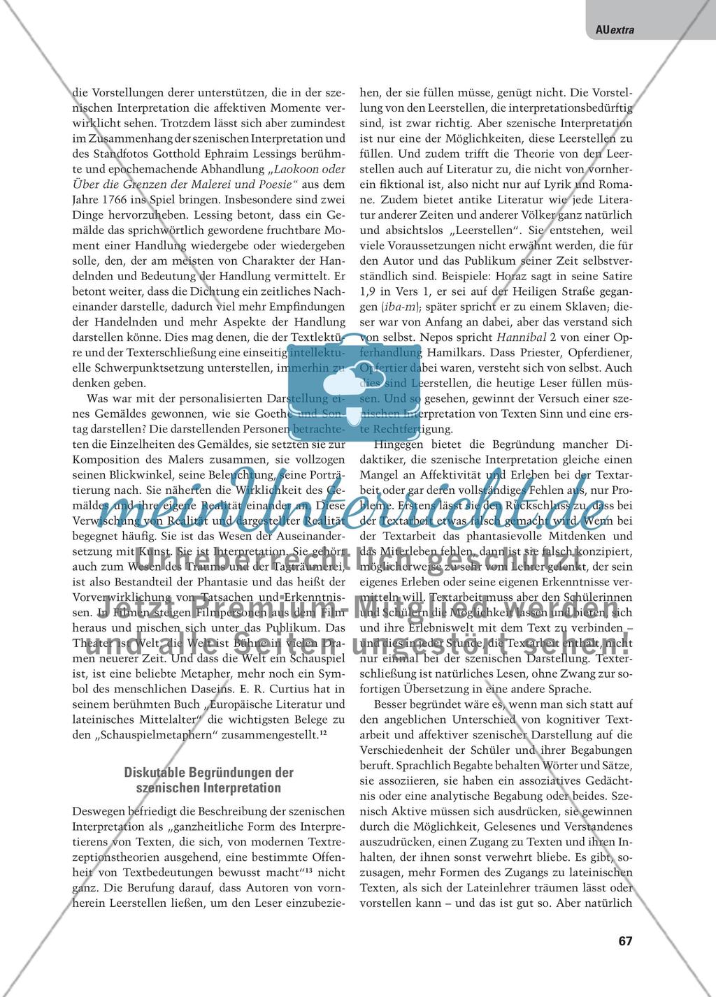 Szenische Interpretation – Standfoto – Ikone - Begründungen und Möglichkeiten im Lateinunterricht Preview 3