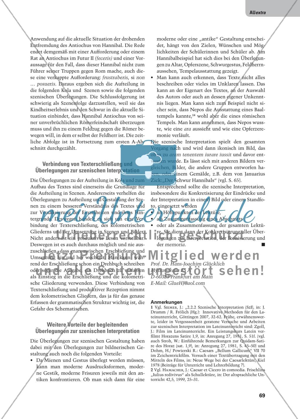 Szenische Interpretation – Standfoto – Ikone - Begründungen und Möglichkeiten im Lateinunterricht Preview 5