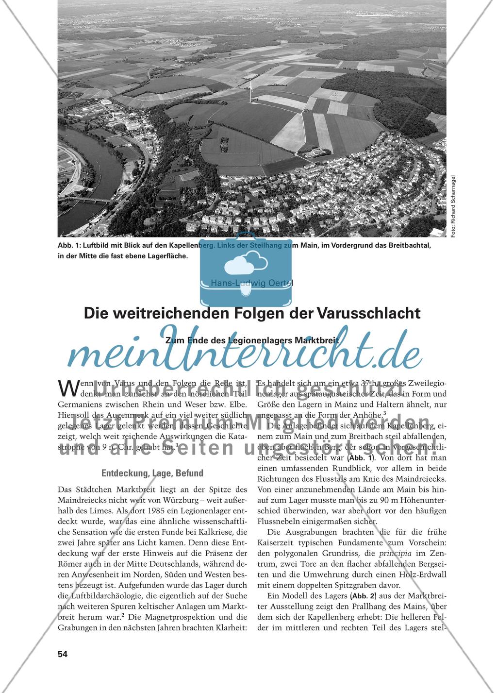 Die weitreichenden Folgen der Varusschlacht - Zum Ende des Legionenlagers Marktbreit Preview 1