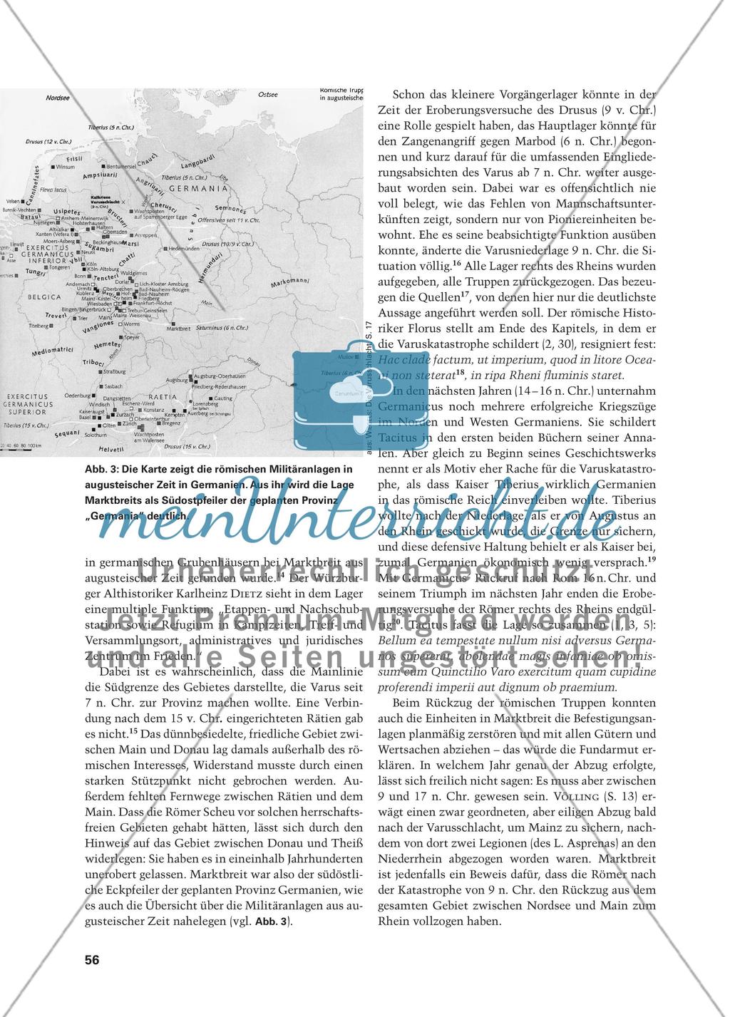 Die weitreichenden Folgen der Varusschlacht - Zum Ende des Legionenlagers Marktbreit Preview 3