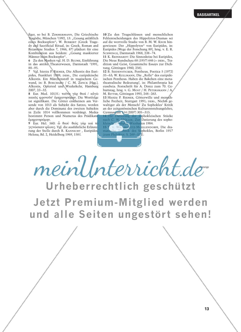 Götter und Menschen im Konflikt - Die griechische Tragödie Preview 10