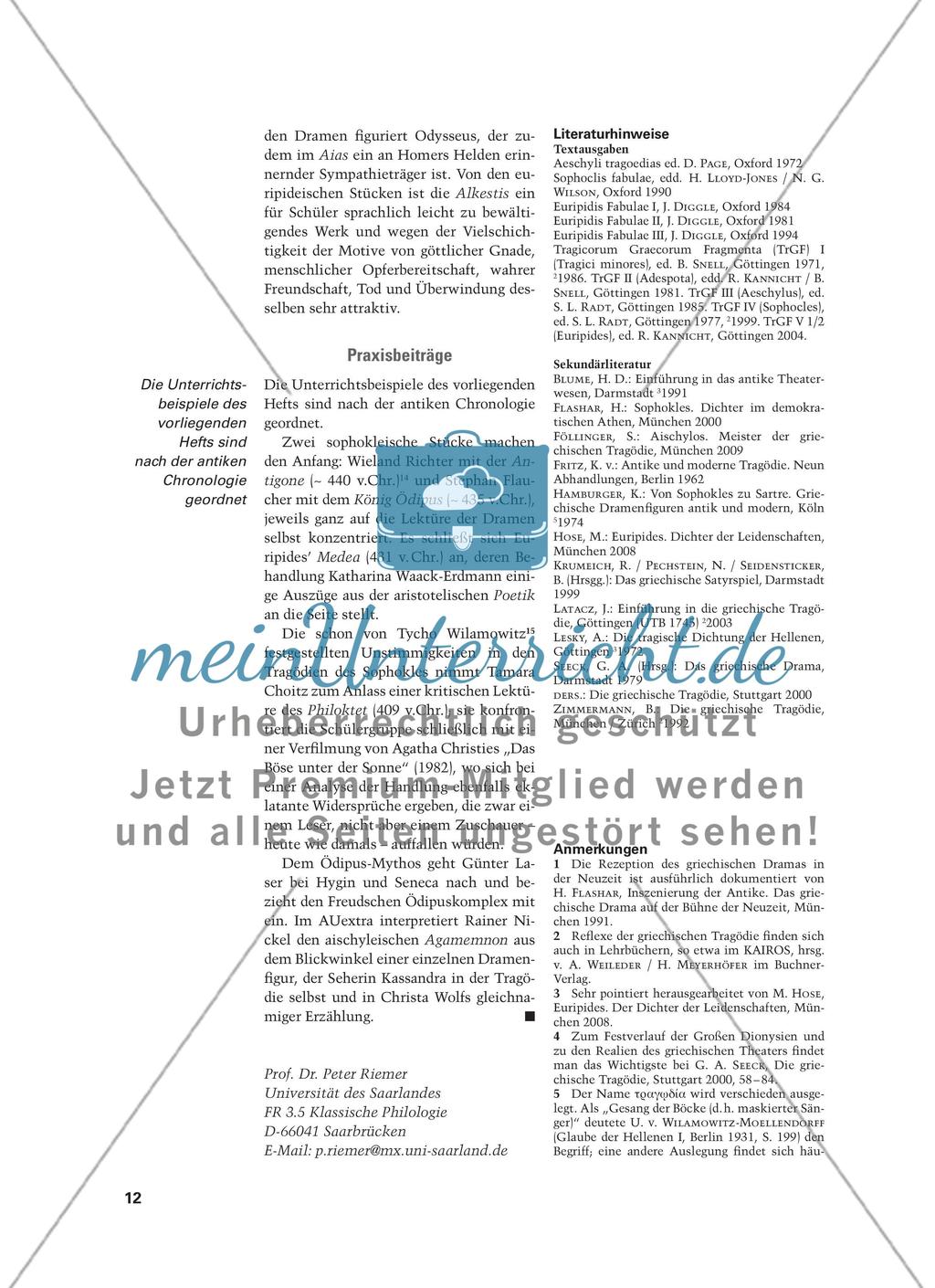 Götter und Menschen im Konflikt - Die griechische Tragödie Preview 9
