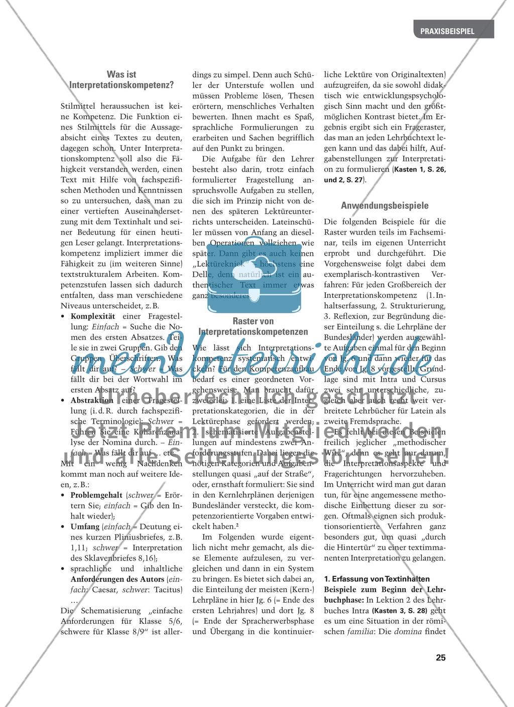 Ein toller Text – und trotzdem nach Stilmitteln suchen? - Kompetenzorientierte Interpretation in der Lehrbuchphase Preview 2