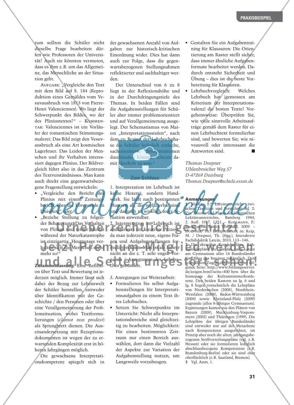 Ein toller Text – und trotzdem nach Stilmitteln suchen? - Kompetenzorientierte Interpretation in der Lehrbuchphase Preview 8