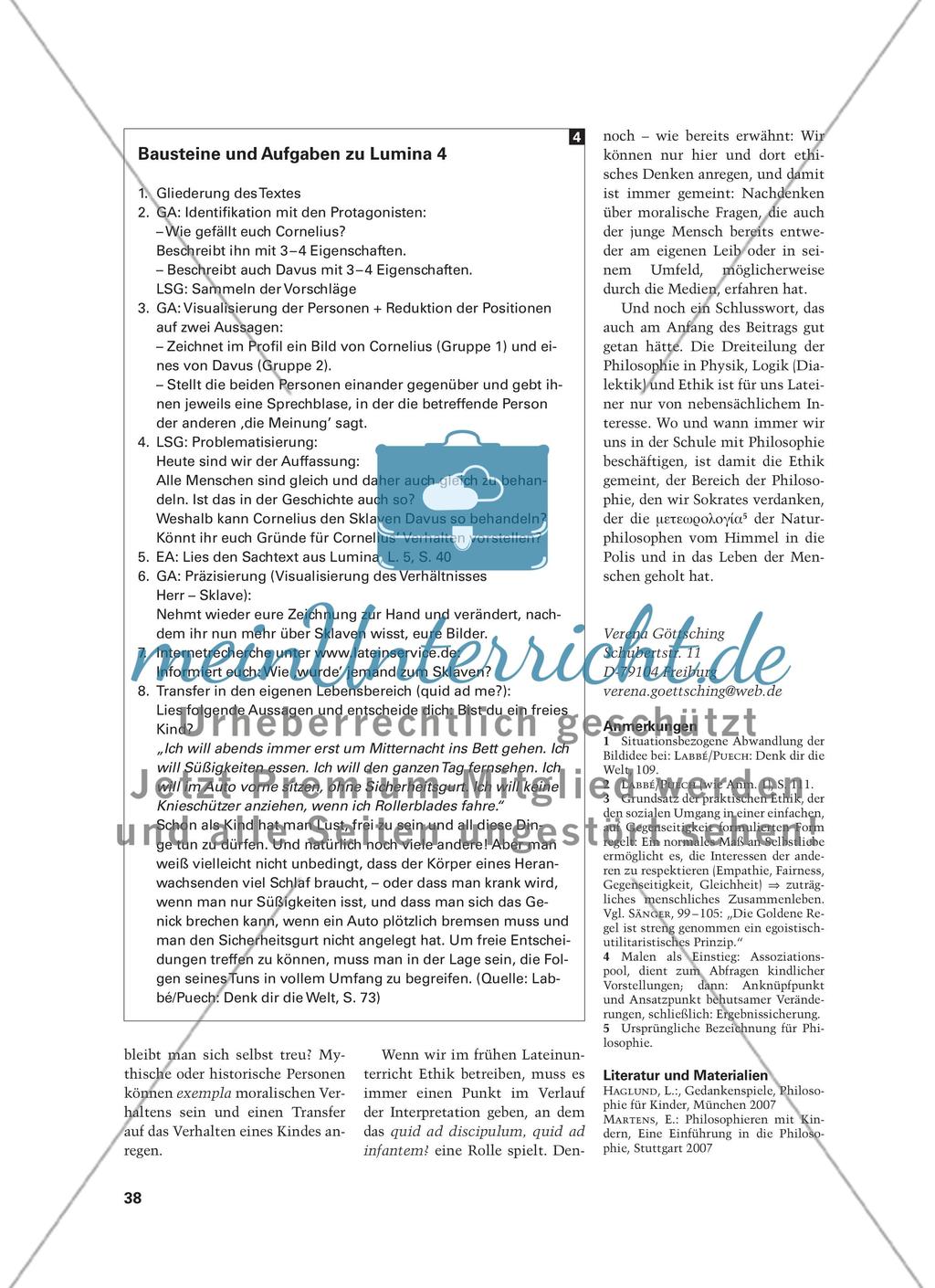 Ethik für Kids im Lateinunterricht Preview 7