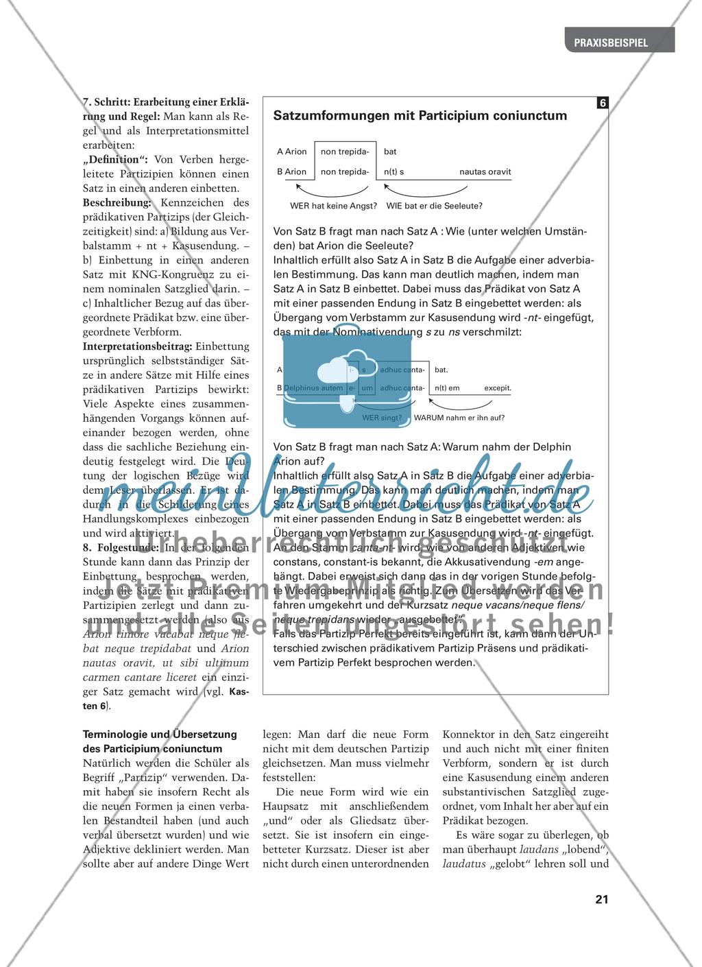 Die Verbindung von Texterschließung, Einführung eines neuen grammatischen Stoffs und Interpretation Preview 8