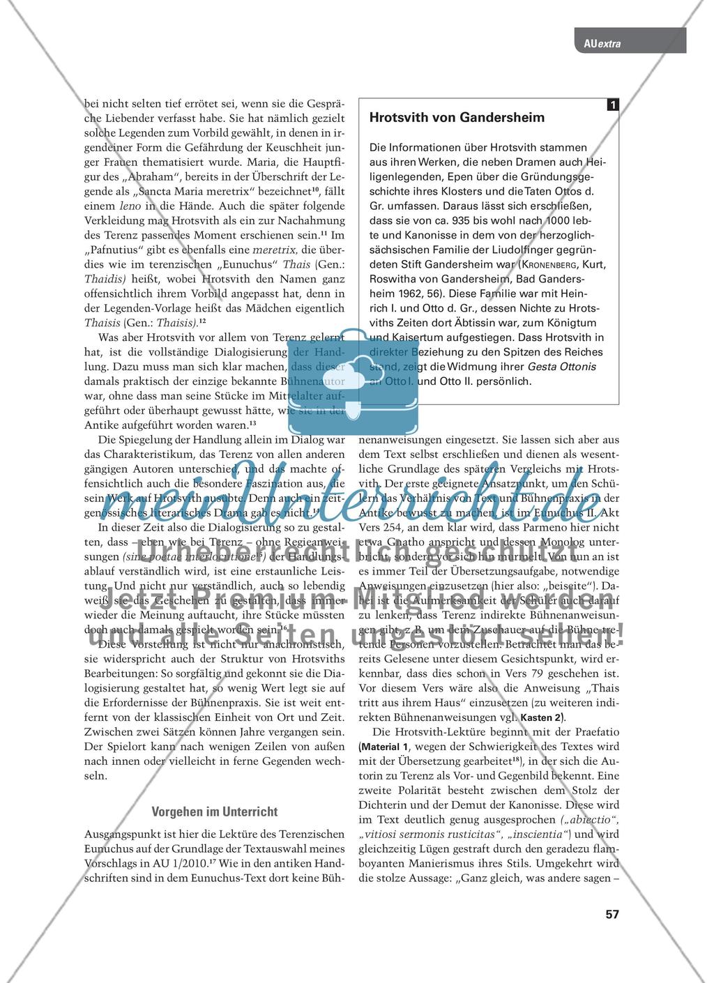 Ego, Clamor Validus Gandeshemensis, non recusavi illum imitari dictando - Terenz im Nonnenkloster Preview 2