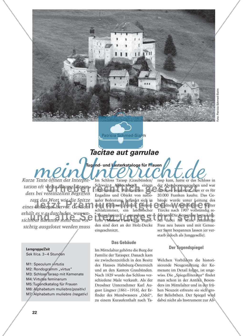 Tacitae aut garrulae - Tugend- und Lasterkataloge für Frauen Preview 1