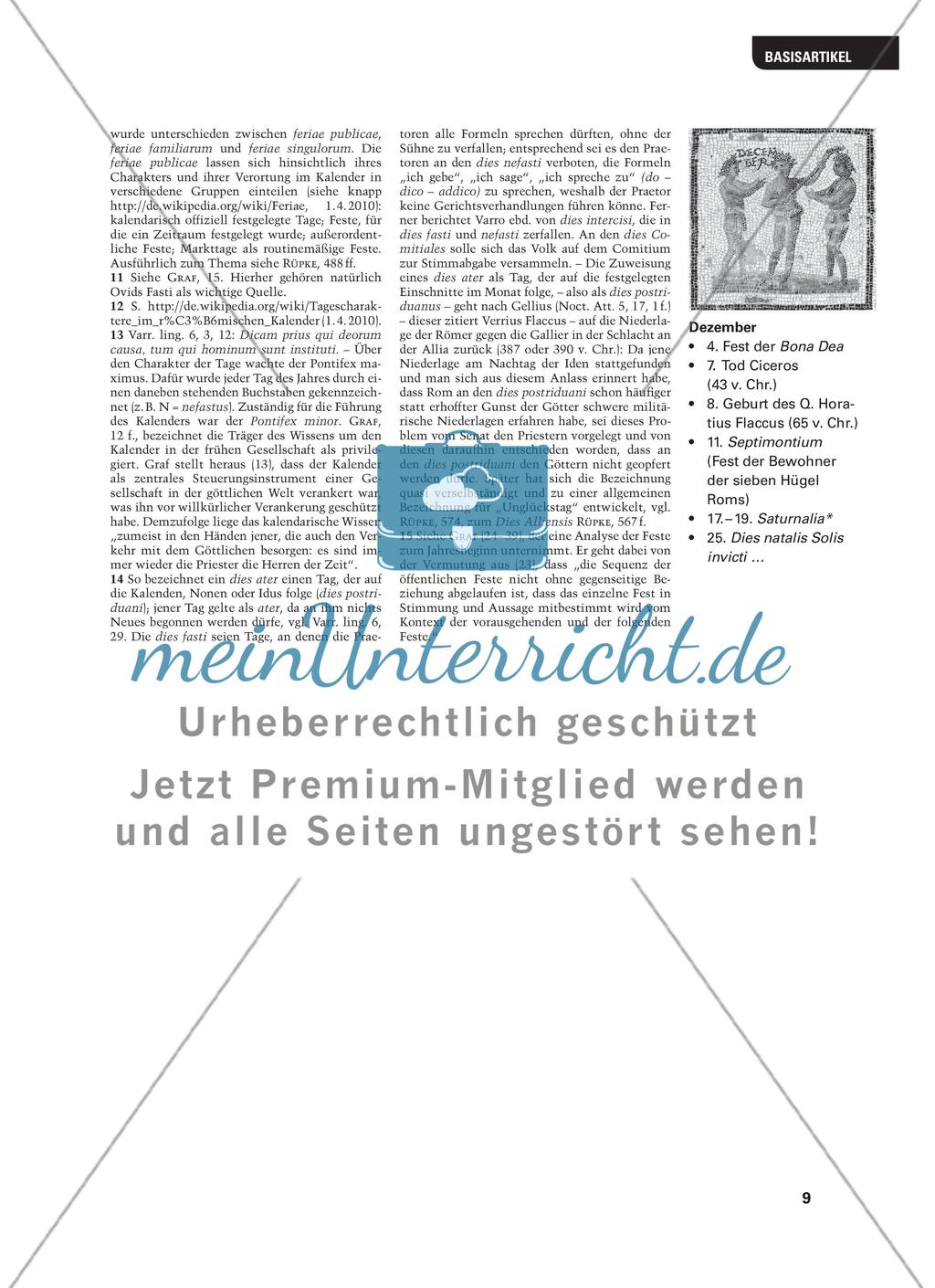 Kalenderblätter – mit den Griechen und Römern durch das Jahr Preview 6