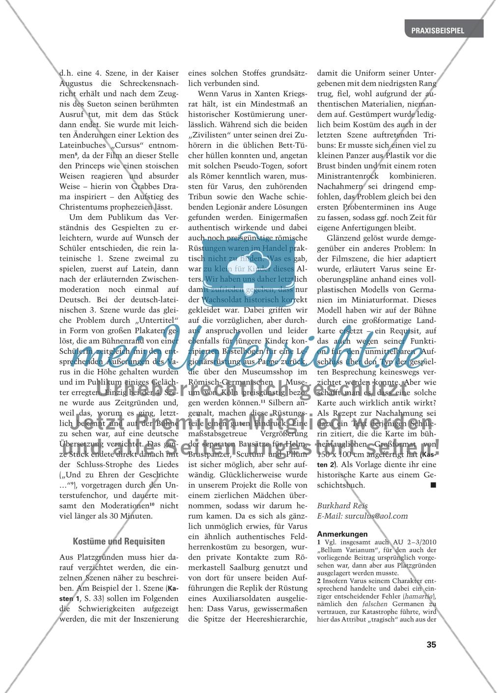 „So war es wirklich im Jahre 9!“ - Werkstattbericht über ein Schultheater-Projekt zur Varusschlacht Preview 4