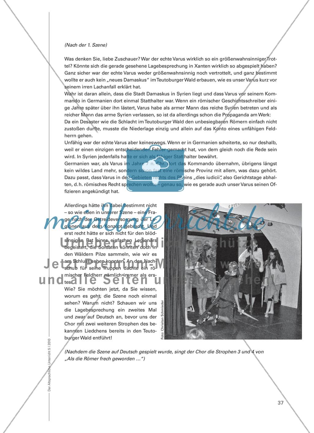 „So war es wirklich im Jahre 9!“ - Werkstattbericht über ein Schultheater-Projekt zur Varusschlacht Preview 6