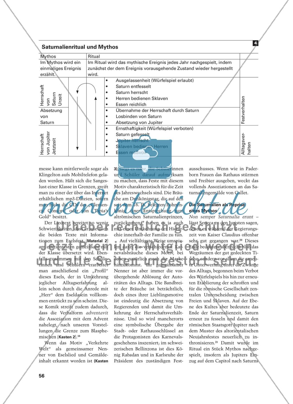 Saturnalien, Eselsfest und Karneval - Rituale zum Jahreswechsel und ihr dialektisches Verhältnis zum Alltag Preview 4