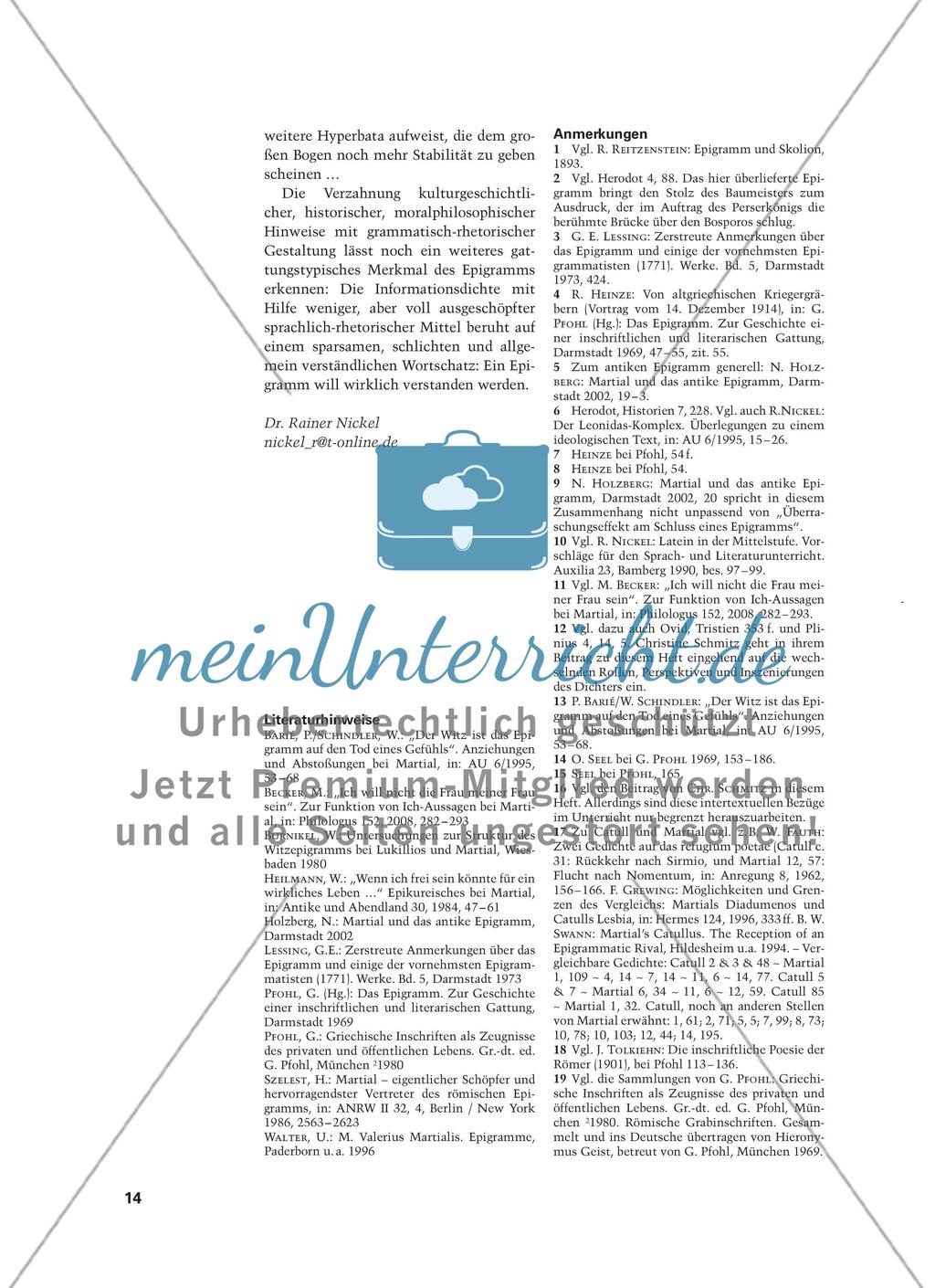 Was ist ein Epigramm? Preview 11