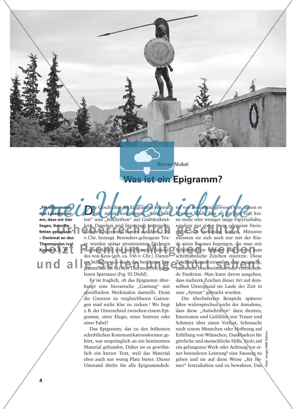 Was ist ein Epigramm? Preview 1