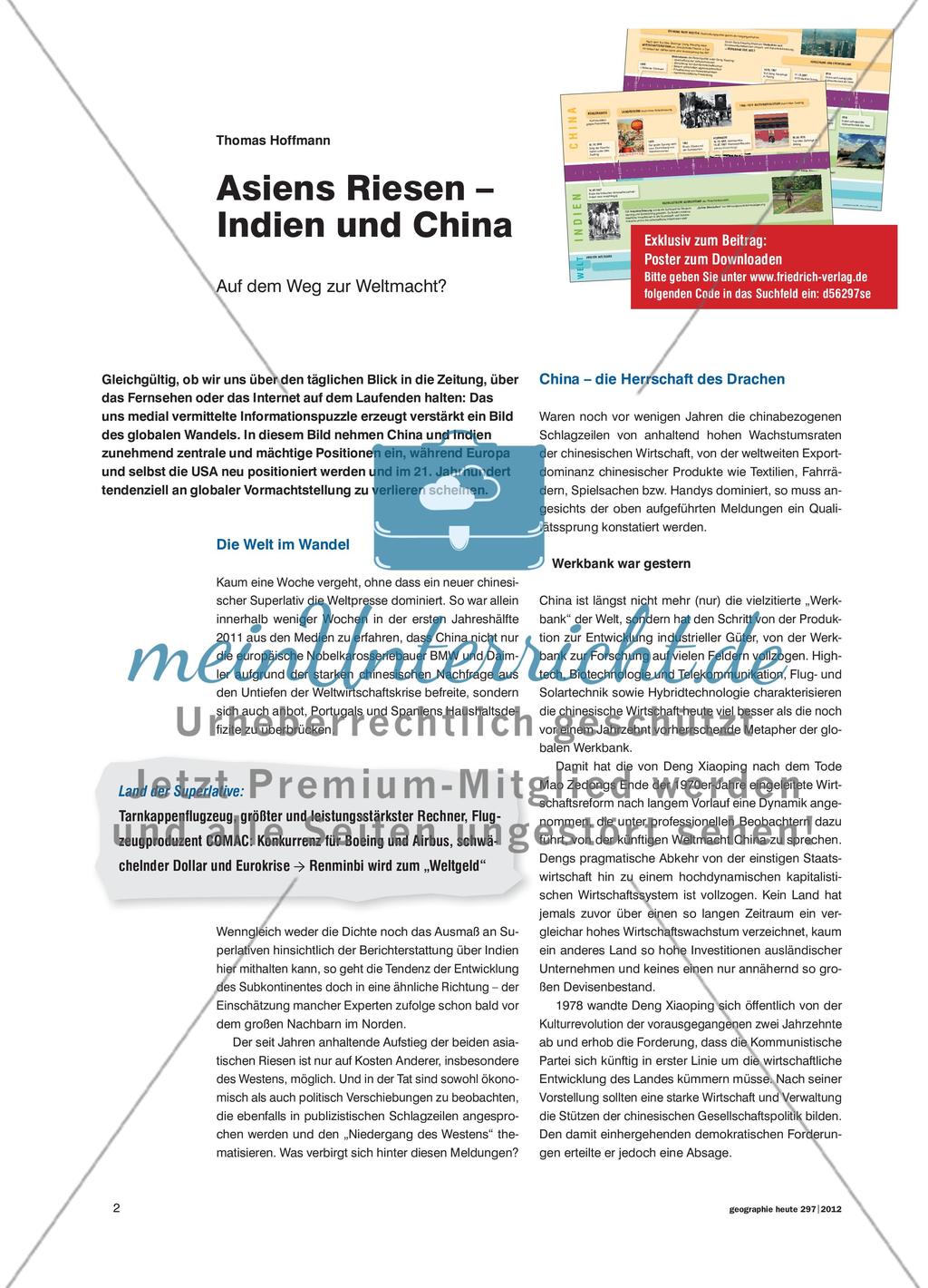 Asiens Riesen – Indien und China - Auf dem Weg zur Weltmacht? Preview 1