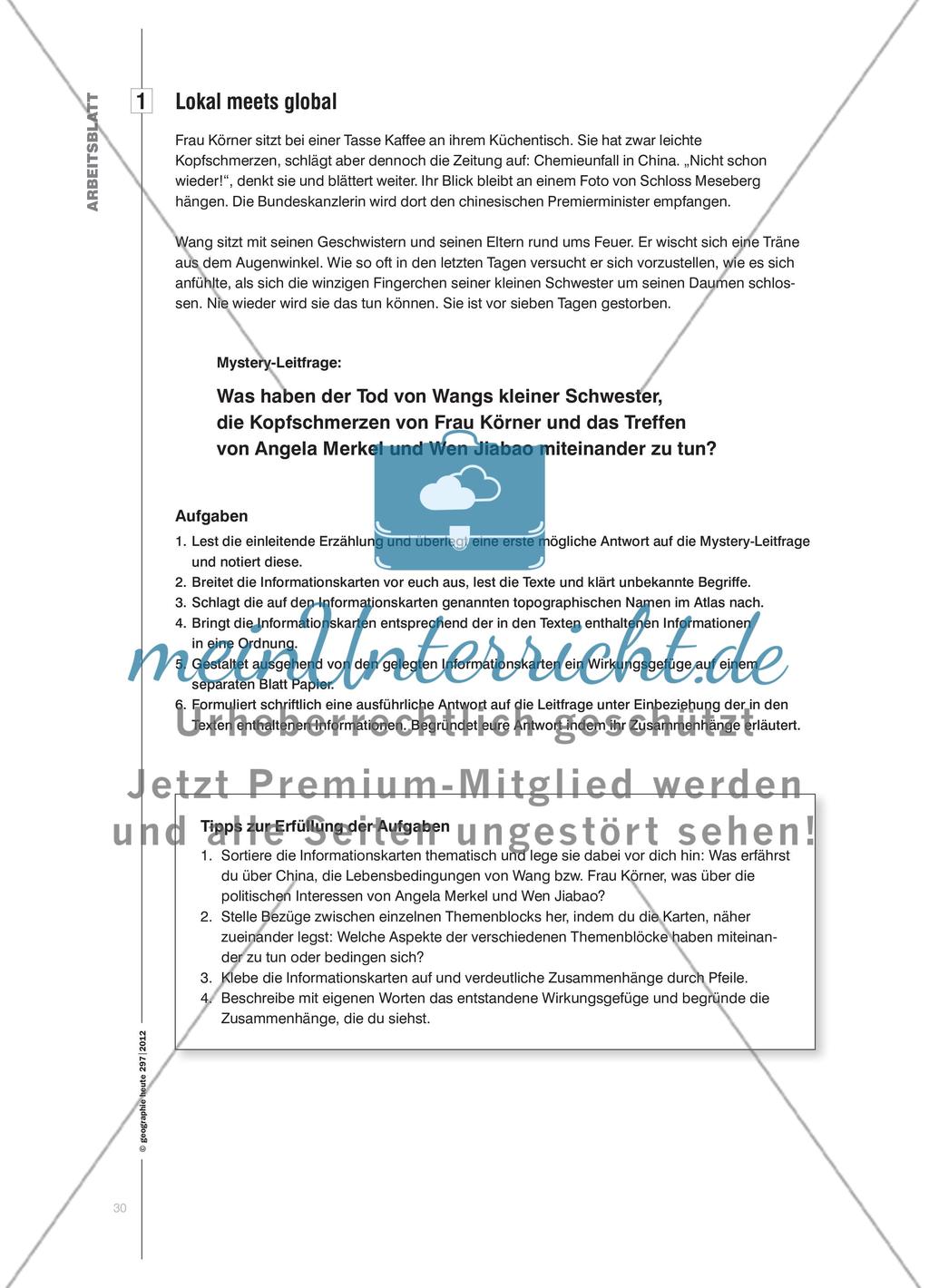 Wenn Umweltschutz zum Spielball wirtschaftlicher Entwicklung wird … - Ein leistungsdifferenzierendes Mystery für Sekundarstufe I und II Preview 5