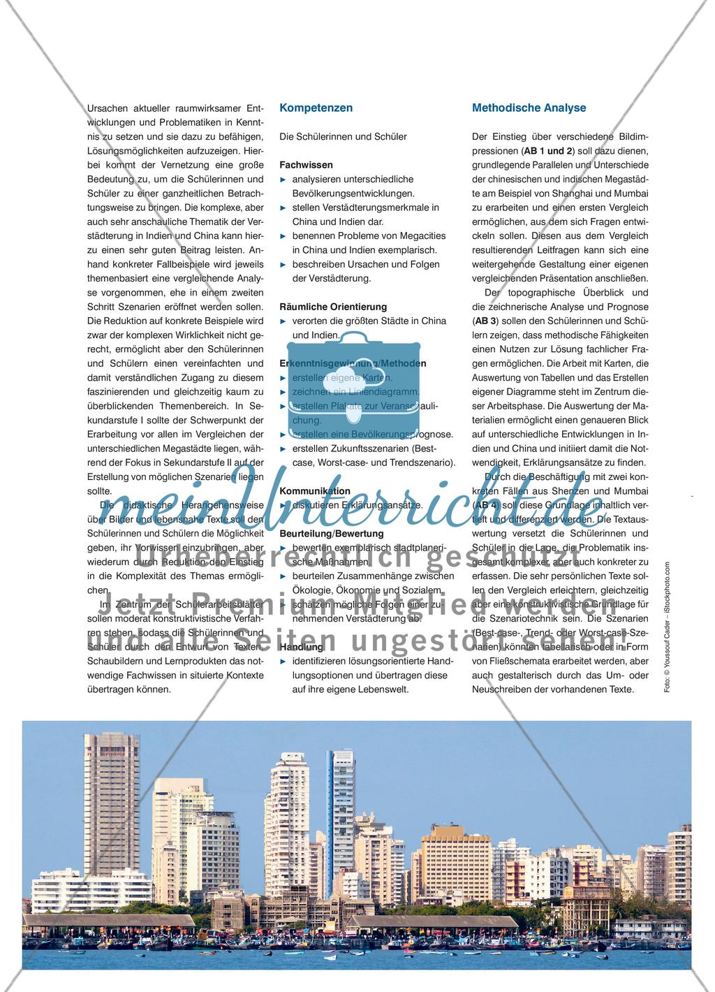 Megacities in Indien und China - Weltstädte der Zukunft? Ein kritischer Vergleich Preview 3