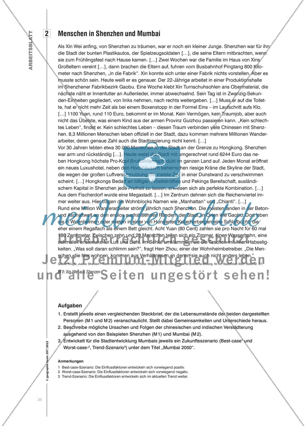Megacities in Indien und China - Weltstädte der Zukunft? Ein kritischer Vergleich Preview 5