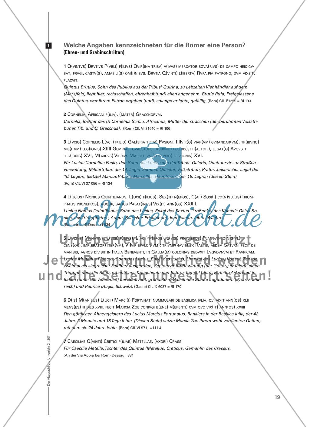 Personalien in der Antike und heute – was kennzeichnet die Person? Preview 6