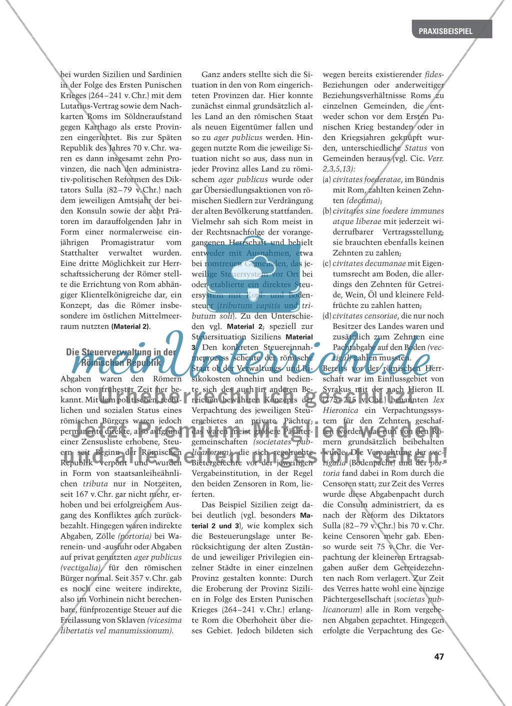 Auf Raubzug in Sizilien - Die römische Steuerpolitik im Spiegel von Ciceros Verrinen Preview 2