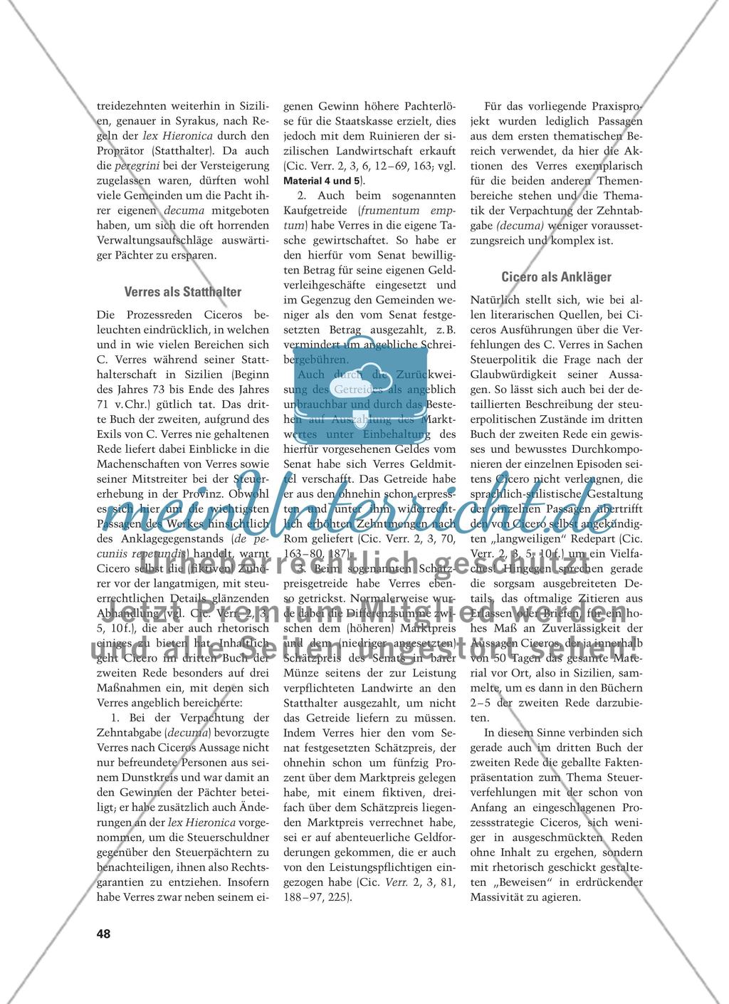 Auf Raubzug in Sizilien - Die römische Steuerpolitik im Spiegel von Ciceros Verrinen Preview 3