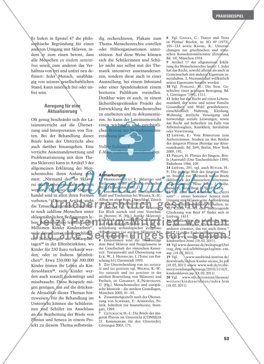 „Totidem hostes esse quot servos“? - Die Behandlung von Sklaven in Rom Preview 6