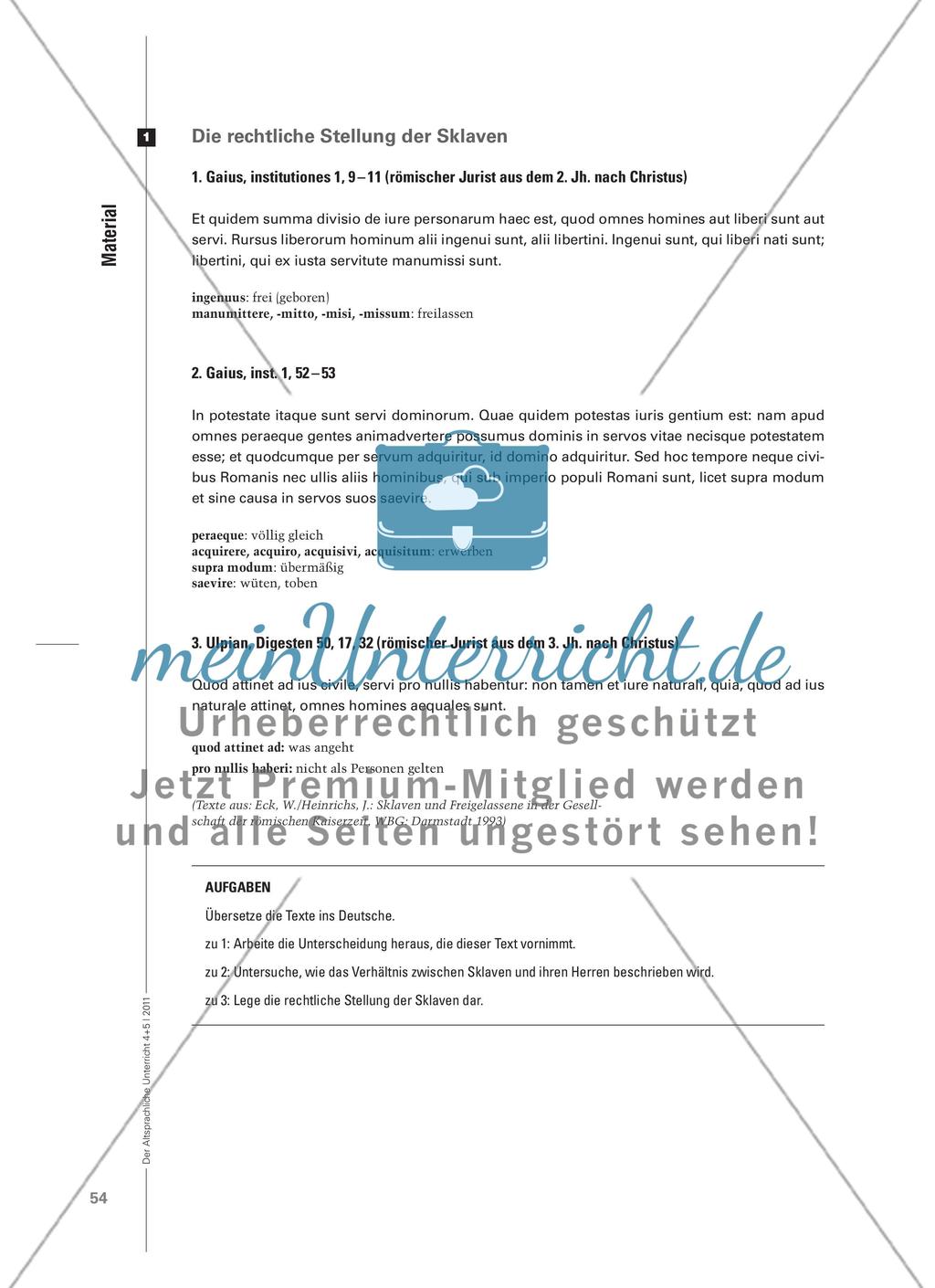 „Totidem hostes esse quot servos“? - Die Behandlung von Sklaven in Rom Preview 7