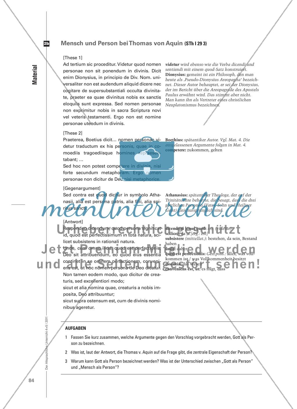 „persona – perfectissimum in tota natura“ - Lateinische Quellentexte zur Menschenrechtsidee Preview 10