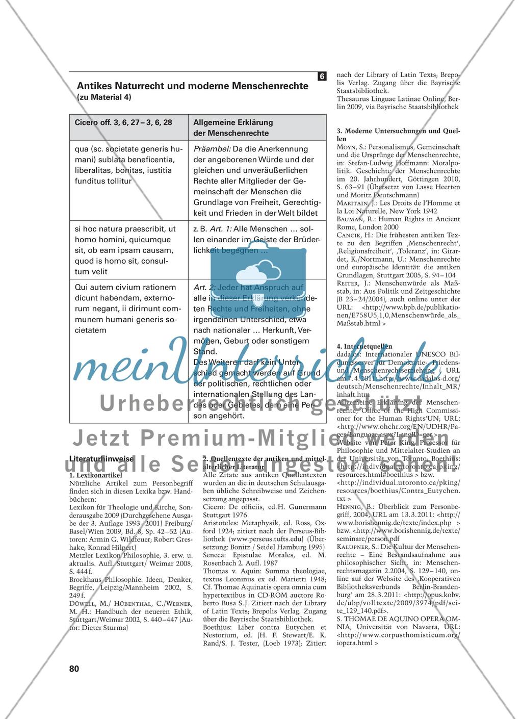 „persona – perfectissimum in tota natura“ - Lateinische Quellentexte zur Menschenrechtsidee Preview 6