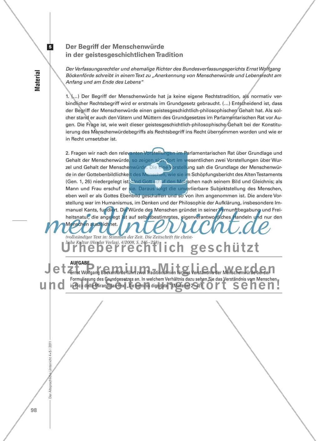 „Ein großes Wunder ist der Mensch“ - Pico della Mirandolas philosophische Begründung der Menschenwürde Preview 11