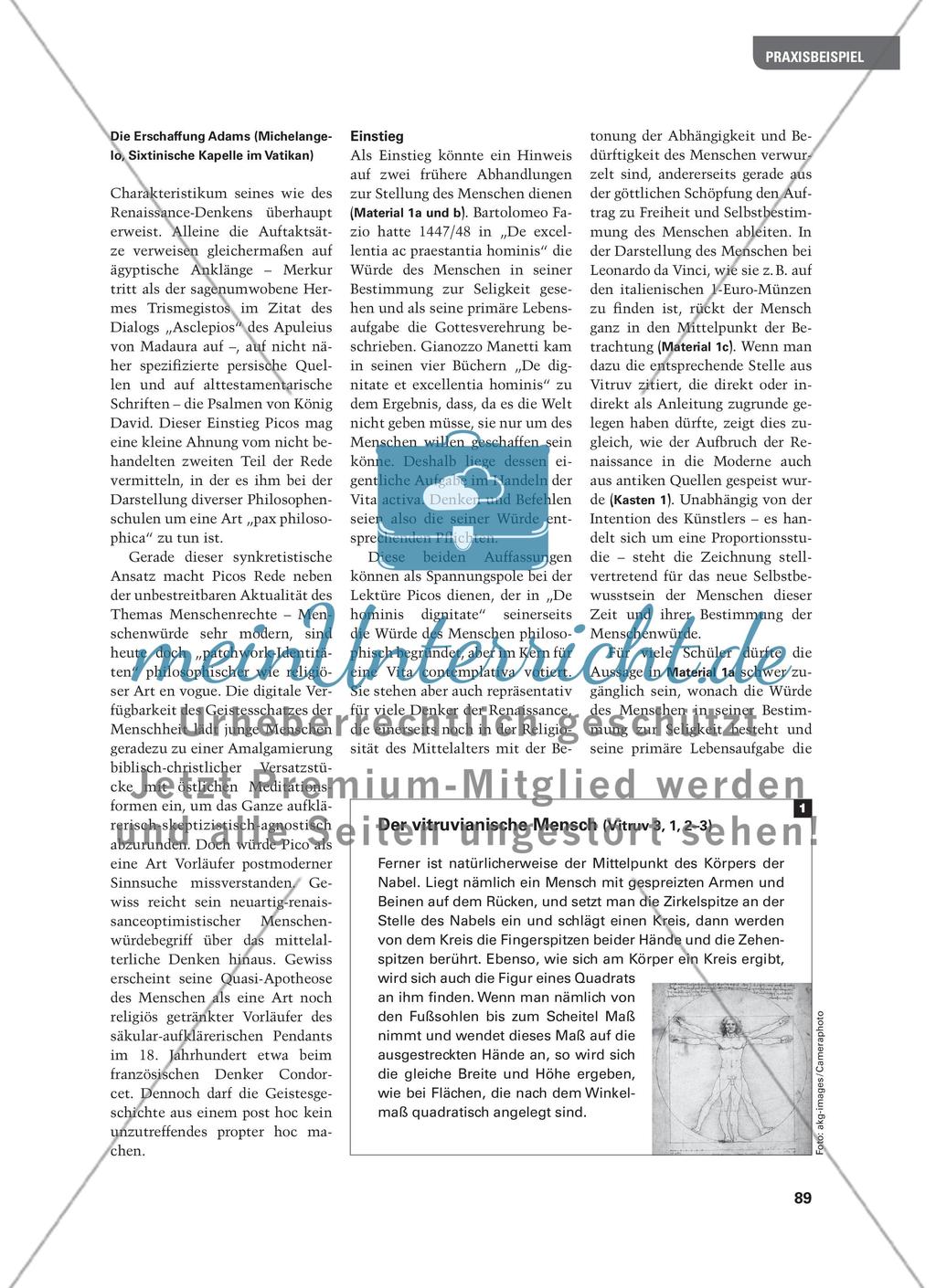 „Ein großes Wunder ist der Mensch“ - Pico della Mirandolas philosophische Begründung der Menschenwürde Preview 2