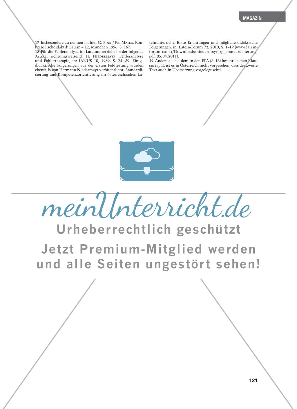 Standardisierung und Kompetenzorientierung in Österreich - Die neue schriftliche Reifeprüfung in den klassischen Sprachen Preview 6