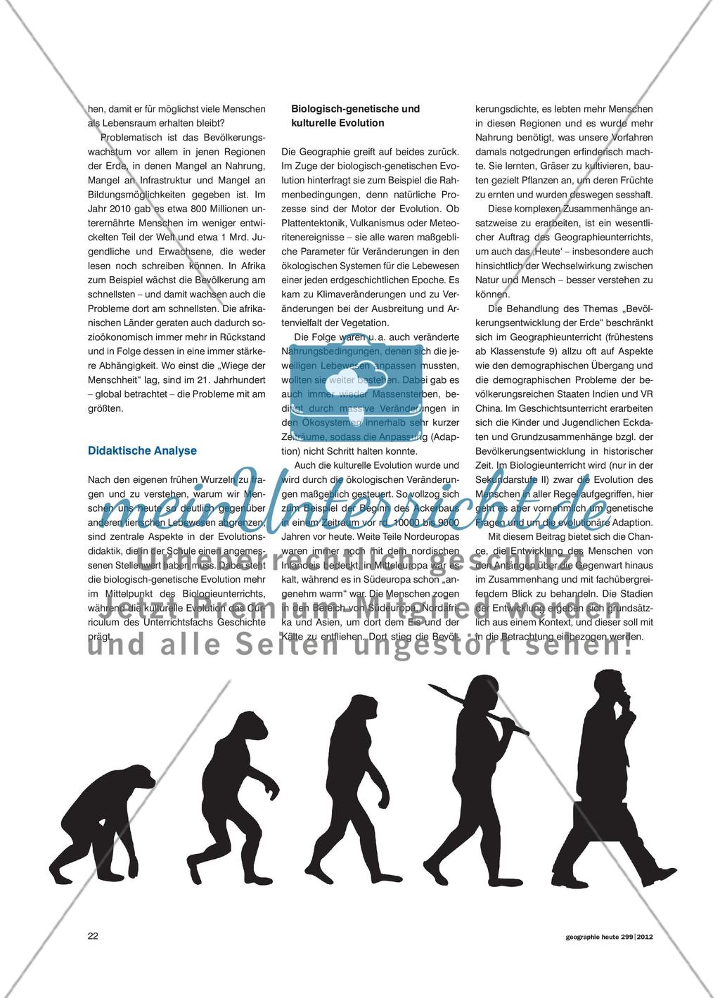 Evolution und Bevölkerung der Erde Preview 3