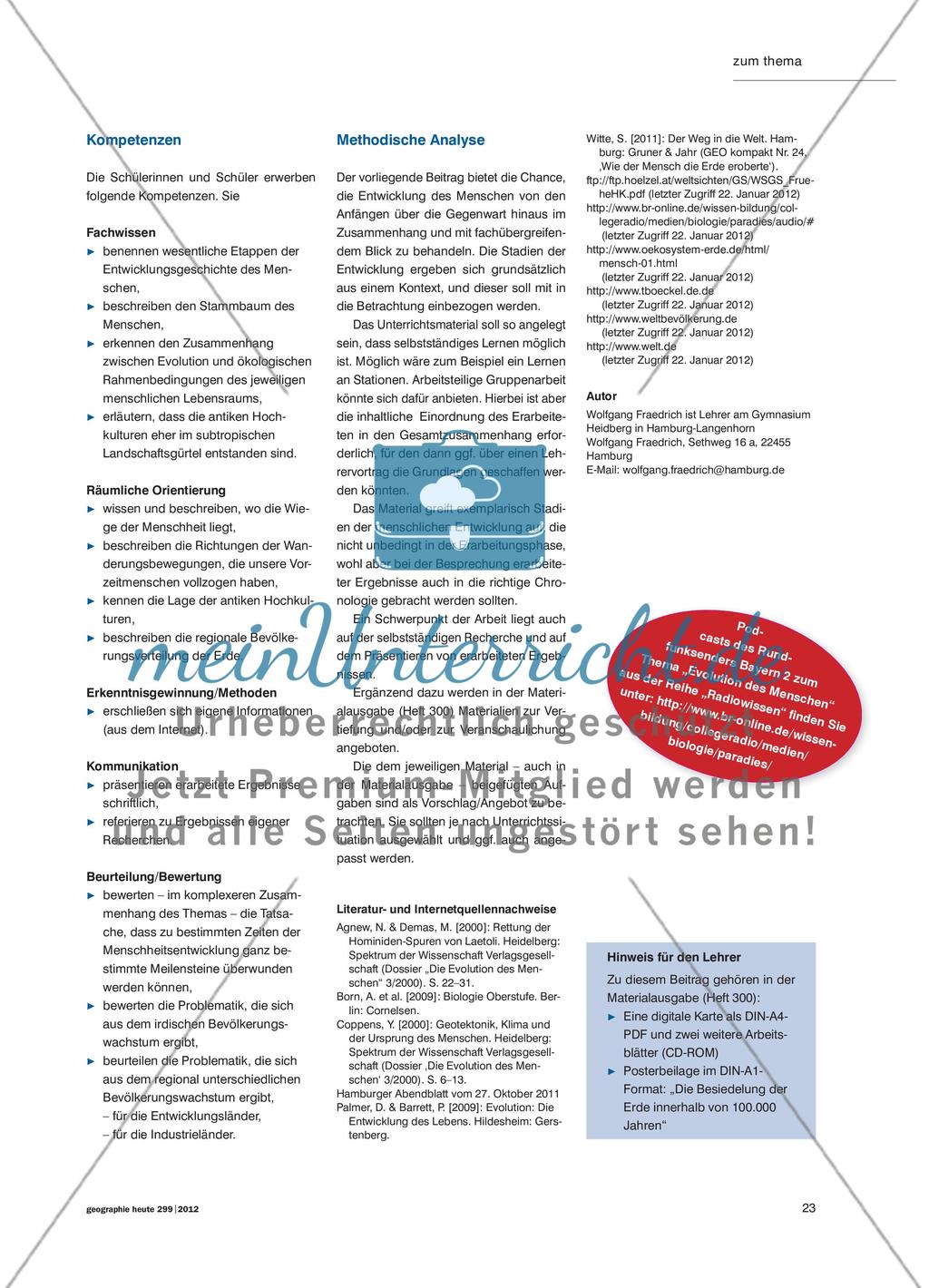 Evolution und Bevölkerung der Erde Preview 4