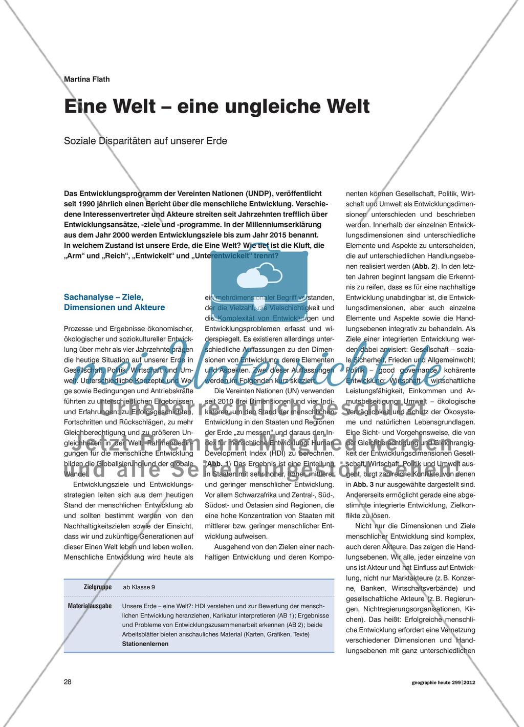 Soziale Disparitäten auf unserer Erde Preview 1